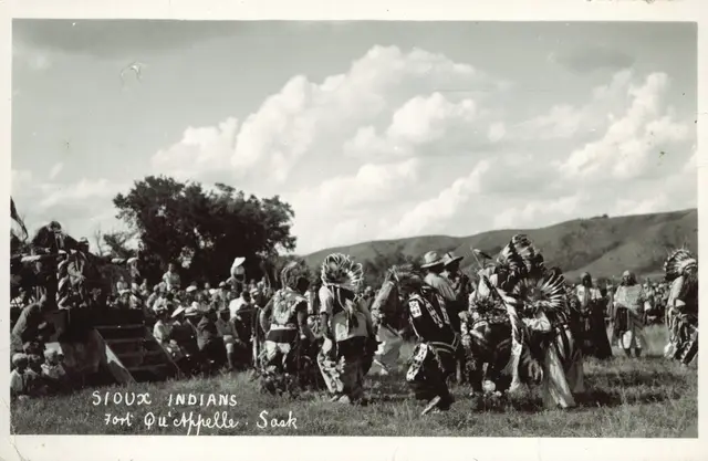 Sioux dancers at Fort Qu'Appelle