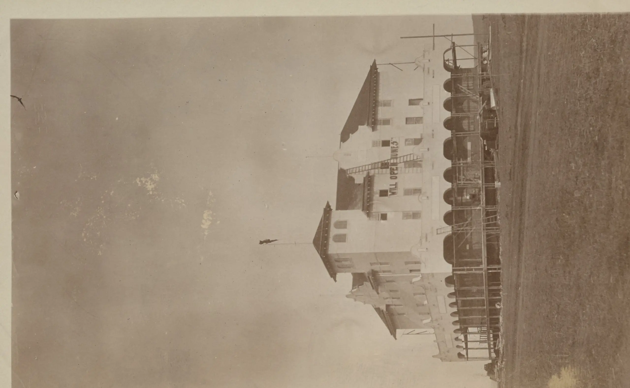 Hotel under construction, Fort Qu'Appelle