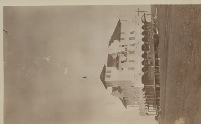 Hotel under construction, Fort Qu'Appelle